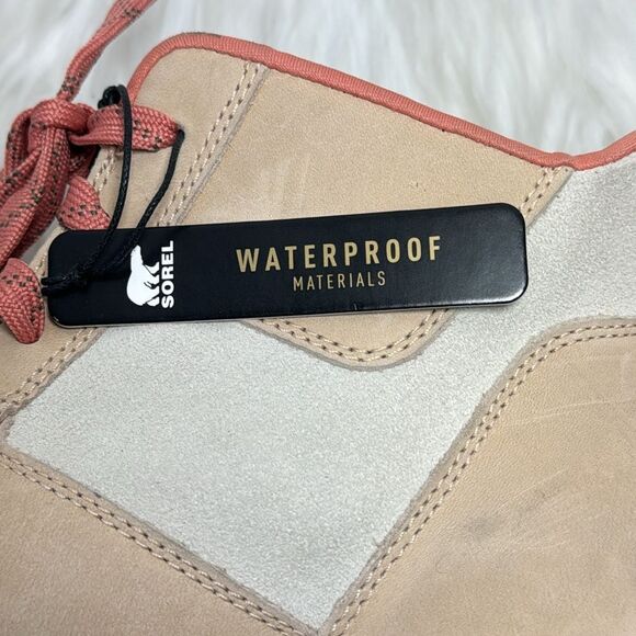 Sorel Evie Sport Lace Sand Suede/Leather Waterproof Booties Sz 10 - Picture 11 of 11
